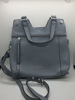 Calvin Klein Gray Convertible Shoulder Bag